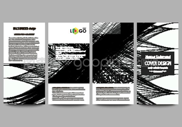 現代商業傳單模板 抽象運動設計賦能計算機軟件技術開發